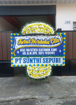 Papan Bunga Duka di Mangkukusuman